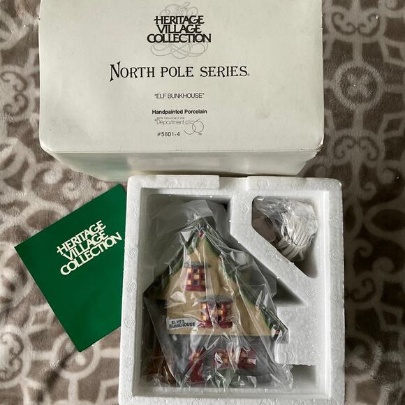 Department of 56 North Pole series elf bunkhouse light up village new - Picture 1 of 2